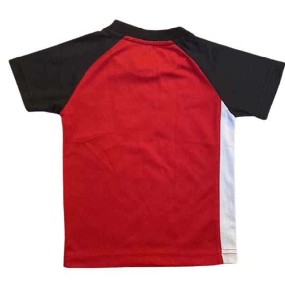 JORDAN 3T short sleeve shirt red and black toddler top - Picture 4 of 4